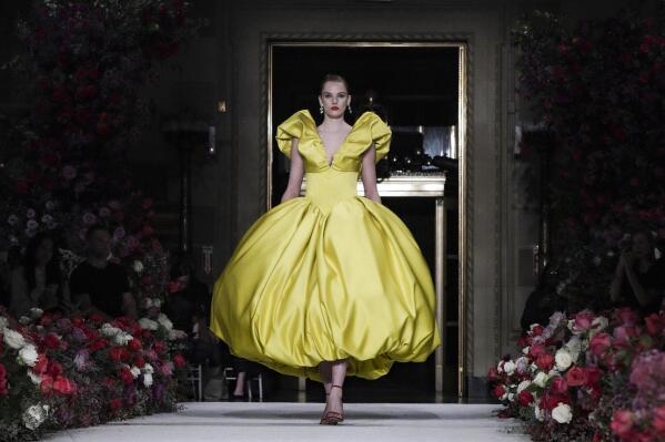 Christian siriano yellow sale dress